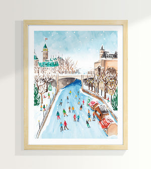 
                  
                    Load image into Gallery viewer, Ottawa Rideau Canal 8x10 inch Art Print
                  
                