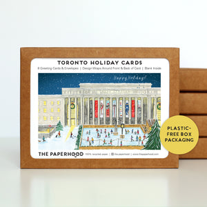 
                  
                    Load image into Gallery viewer, Box of 8 Toronto Union Station Wraparound Holiday Cards (Pre-Order)
                  
                